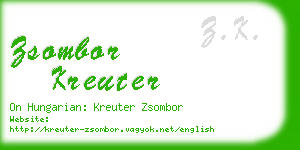 zsombor kreuter business card